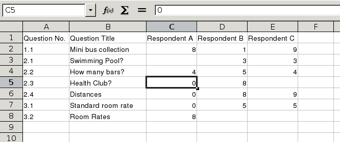 Screenshot of Offline Scoring with Excel